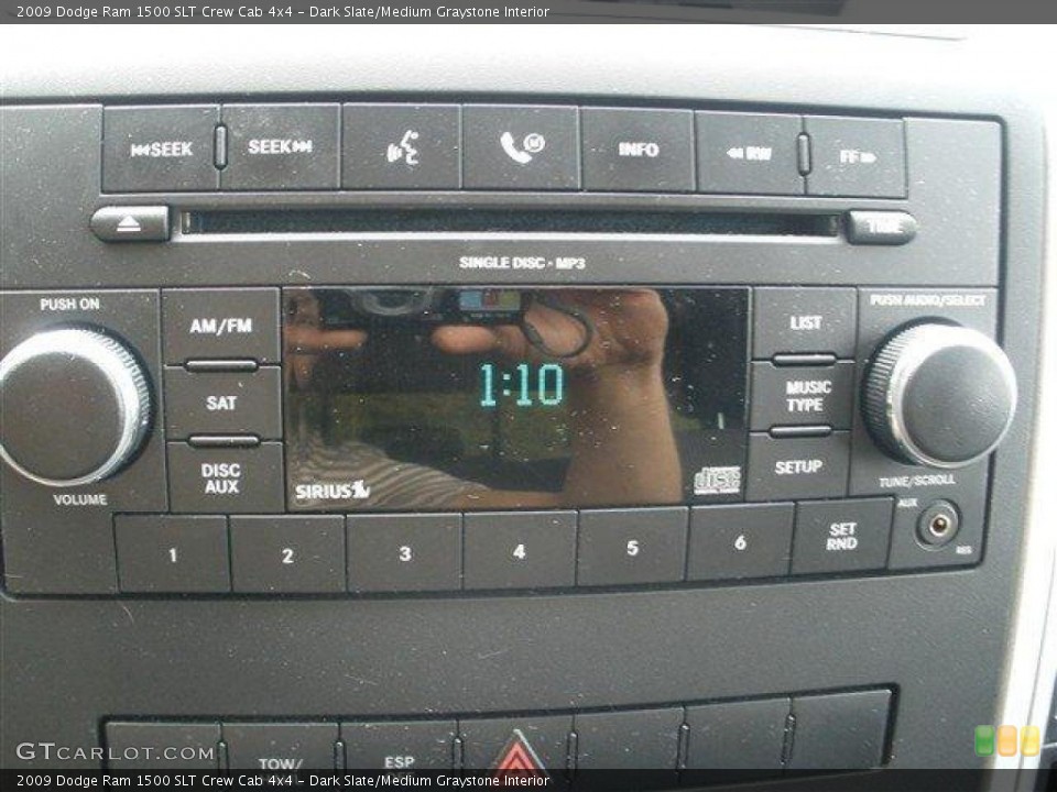 Dark Slate/Medium Graystone Interior Controls for the 2009 Dodge Ram 1500 SLT Crew Cab 4x4 #39110517