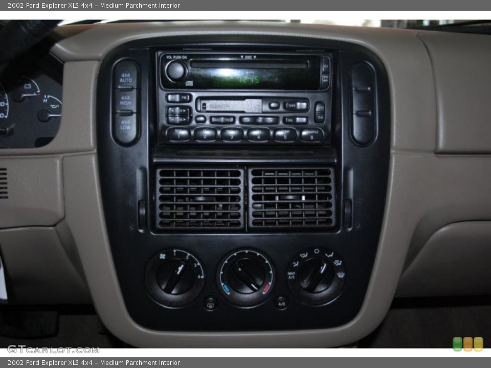 Medium Parchment Interior Controls for the 2002 Ford Explorer XLS 4x4 #39110721