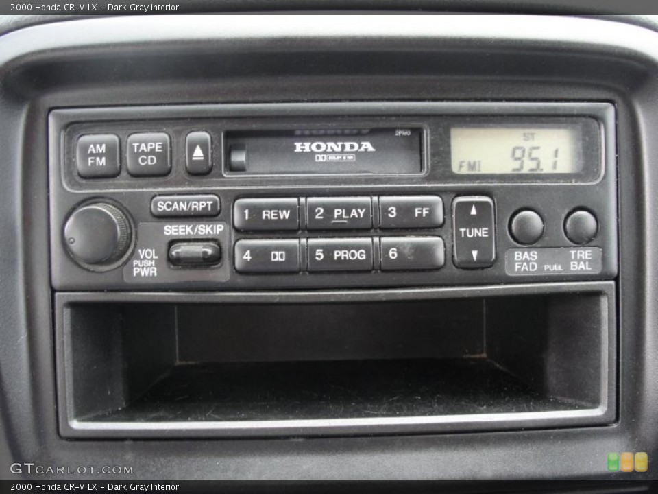 Dark Gray Interior Controls for the 2000 Honda CR-V LX #39111977