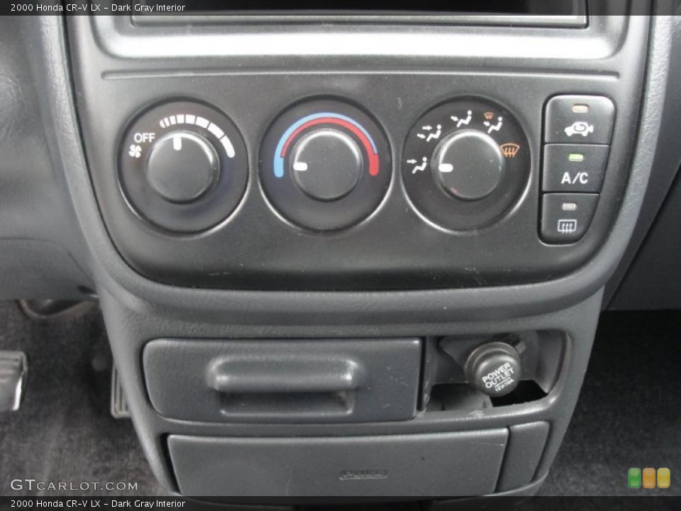 Dark Gray Interior Controls for the 2000 Honda CR-V LX #39111993