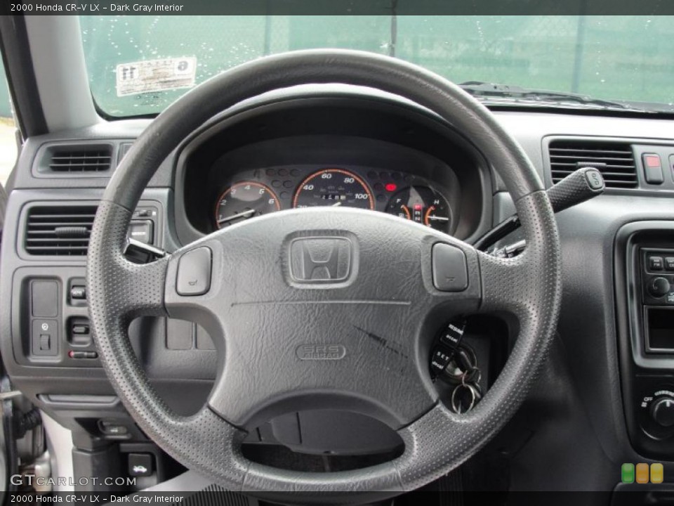 Dark Gray Interior Steering Wheel for the 2000 Honda CR-V LX #39112013