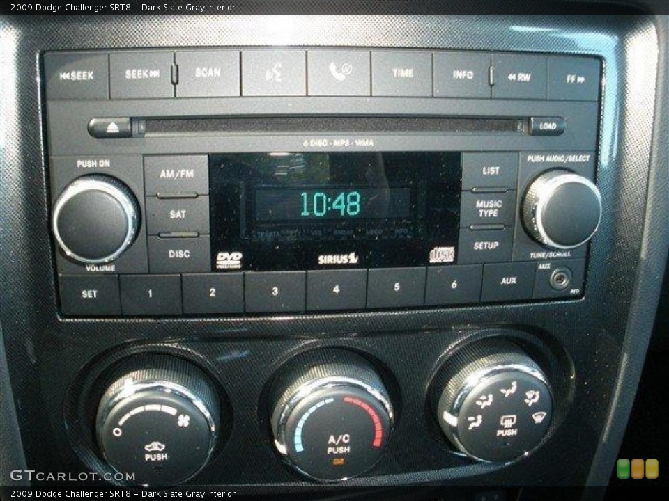 Dark Slate Gray Interior Controls for the 2009 Dodge Challenger SRT8 #39113774