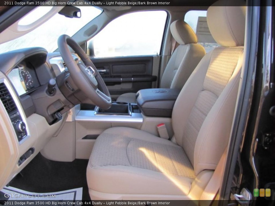 Light Pebble Beige/Bark Brown Interior Photo for the 2011 Dodge Ram 3500 HD Big Horn Crew Cab 4x4 Dually #39114480