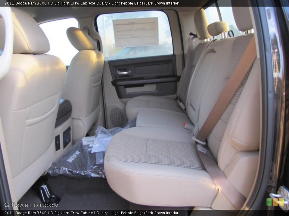 Light Pebble Beige/Bark Brown Interior Photo for the 2011 Dodge Ram 3500 HD Big Horn Crew Cab 4x4 Dually #39114492