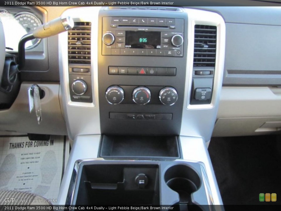 Light Pebble Beige/Bark Brown Interior Controls for the 2011 Dodge Ram 3500 HD Big Horn Crew Cab 4x4 Dually #39114540