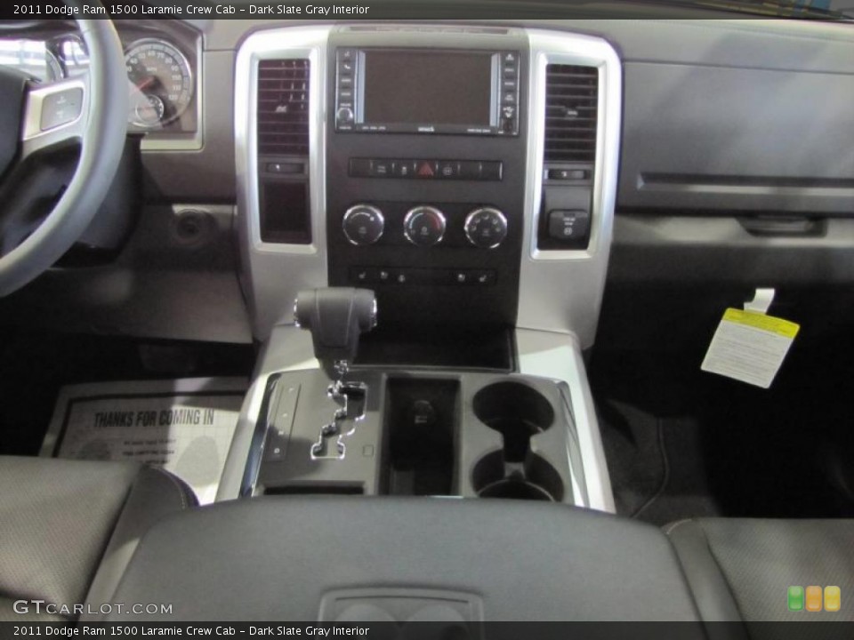 Dark Slate Gray Interior Controls for the 2011 Dodge Ram 1500 Laramie Crew Cab #39114756