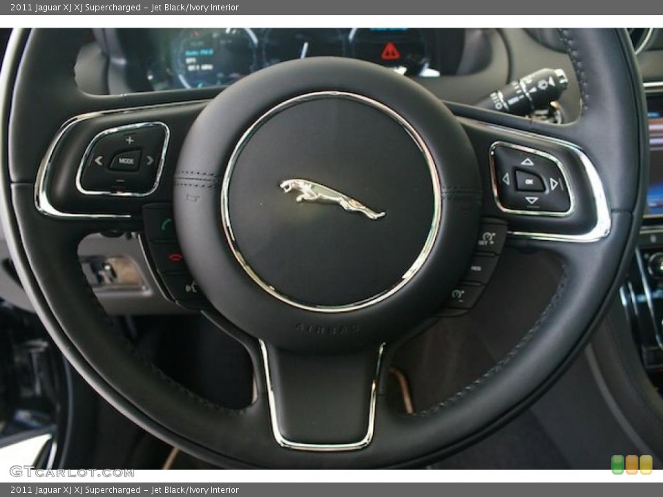 Jet Black/Ivory Interior Steering Wheel for the 2011 Jaguar XJ XJ Supercharged #39115389