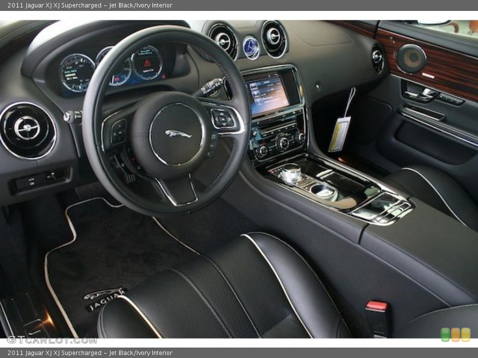 Jet Black/Ivory Interior Prime Interior for the 2011 Jaguar XJ XJ Supercharged #39115417