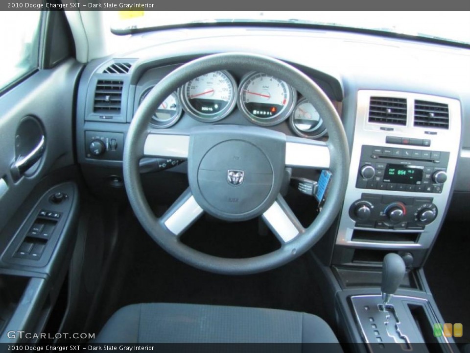 Dark Slate Gray Interior Steering Wheel for the 2010 Dodge Charger SXT #39115749