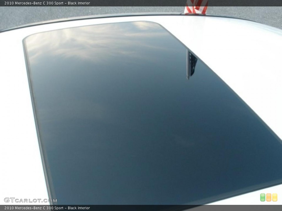 Black Interior Sunroof for the 2010 Mercedes-Benz C 300 Sport #39116093