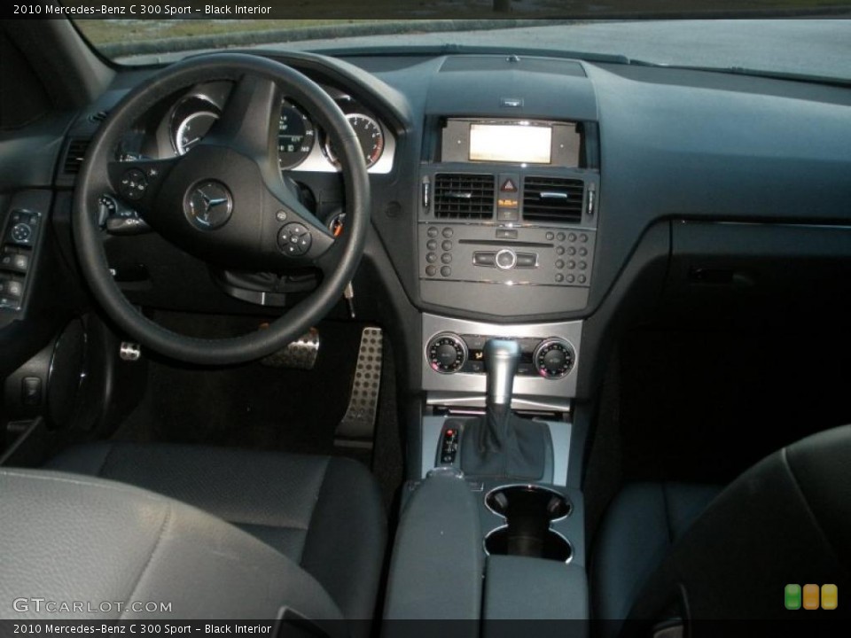 Black Interior Dashboard for the 2010 Mercedes-Benz C 300 Sport #39116225
