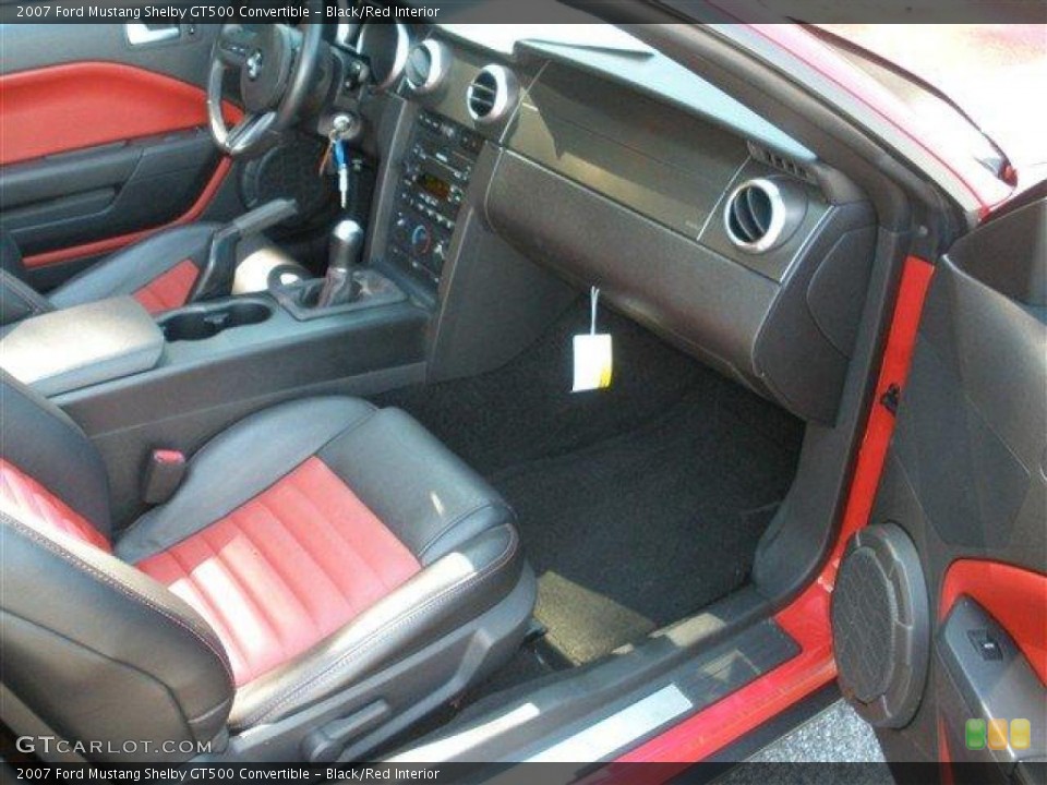 Black/Red Interior Photo for the 2007 Ford Mustang Shelby GT500 Convertible #39117520