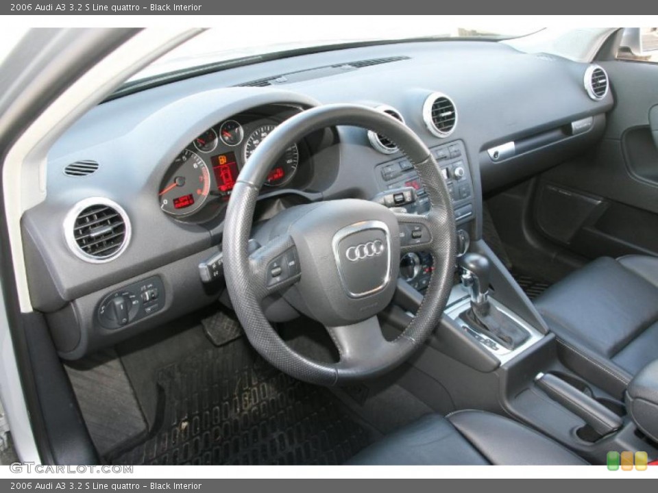 Black Interior Prime Interior for the 2006 Audi A3 3.2 S Line quattro #39117956