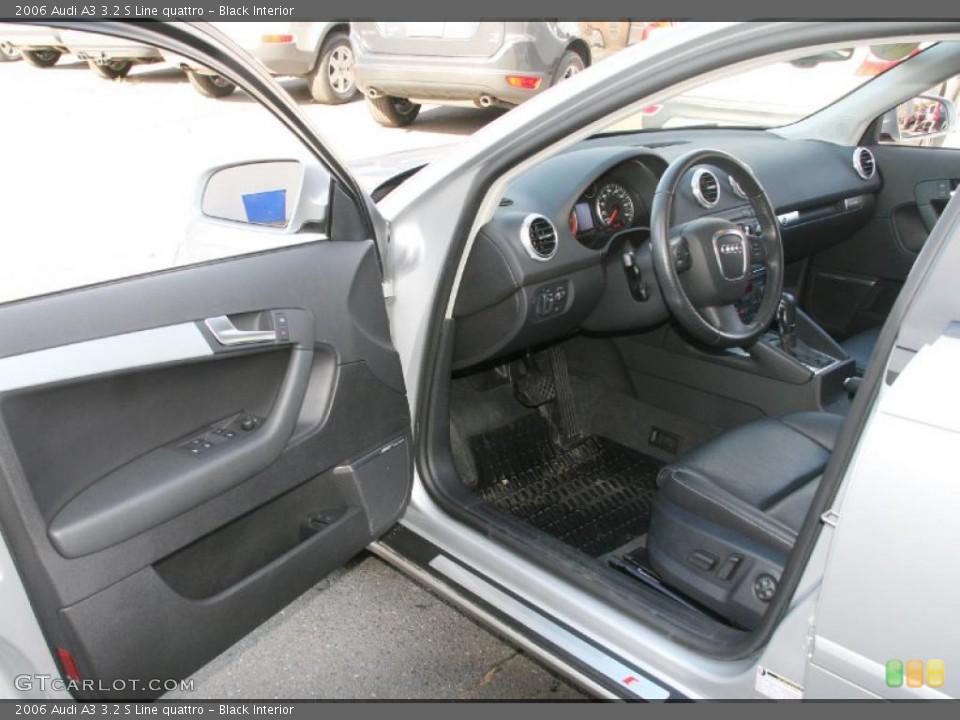 Black Interior Photo for the 2006 Audi A3 3.2 S Line quattro #39118018