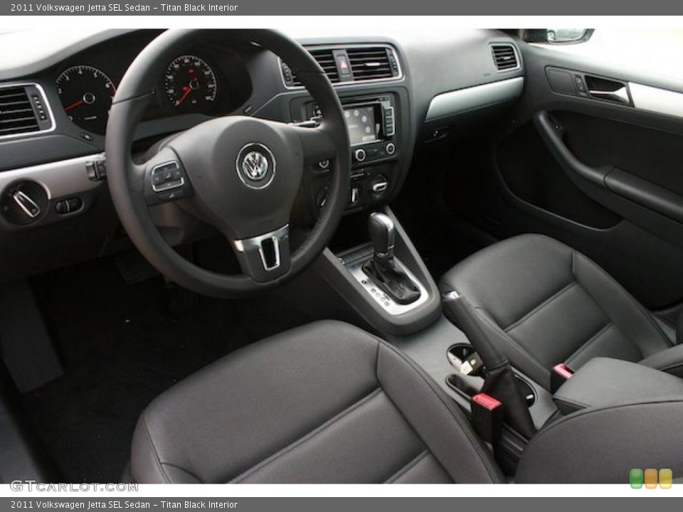 Titan Black Interior Prime Interior for the 2011 Volkswagen Jetta SEL Sedan #39118832