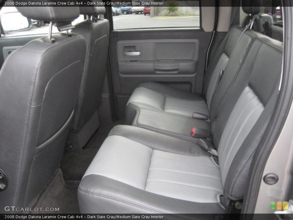Dark Slate Gray/Medium Slate Gray Interior Photo for the 2008 Dodge Dakota Laramie Crew Cab 4x4 #39122166