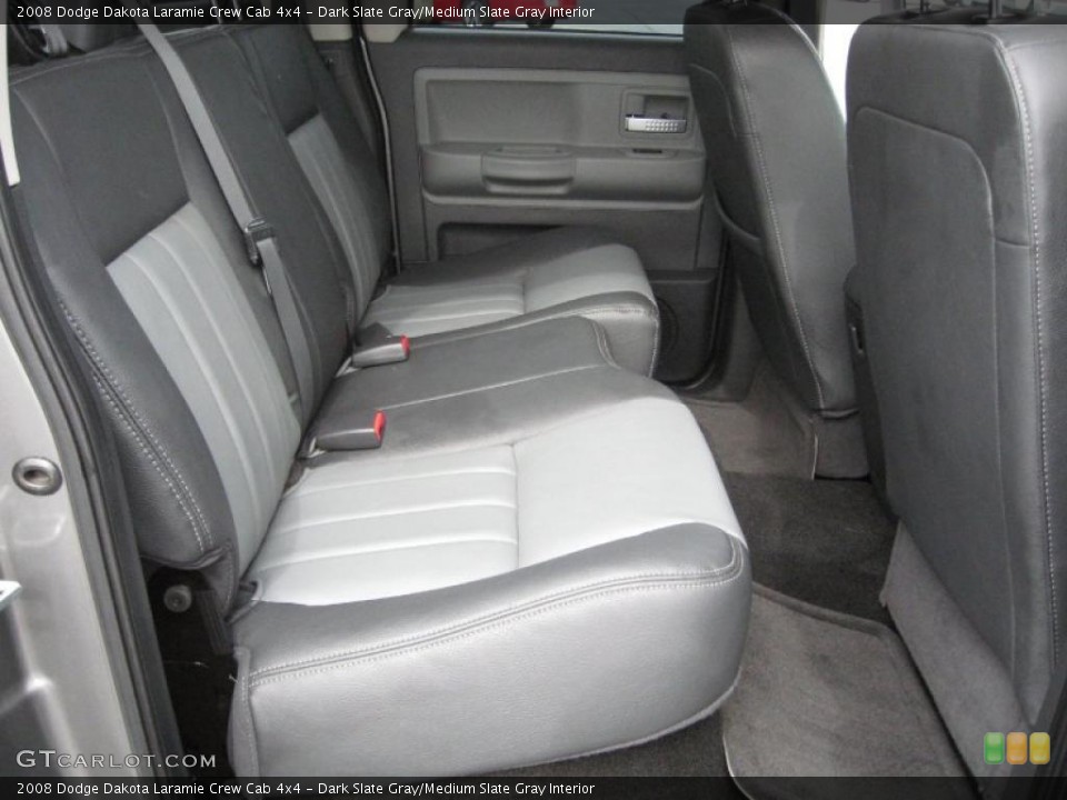 Dark Slate Gray/Medium Slate Gray Interior Photo for the 2008 Dodge Dakota Laramie Crew Cab 4x4 #39122170