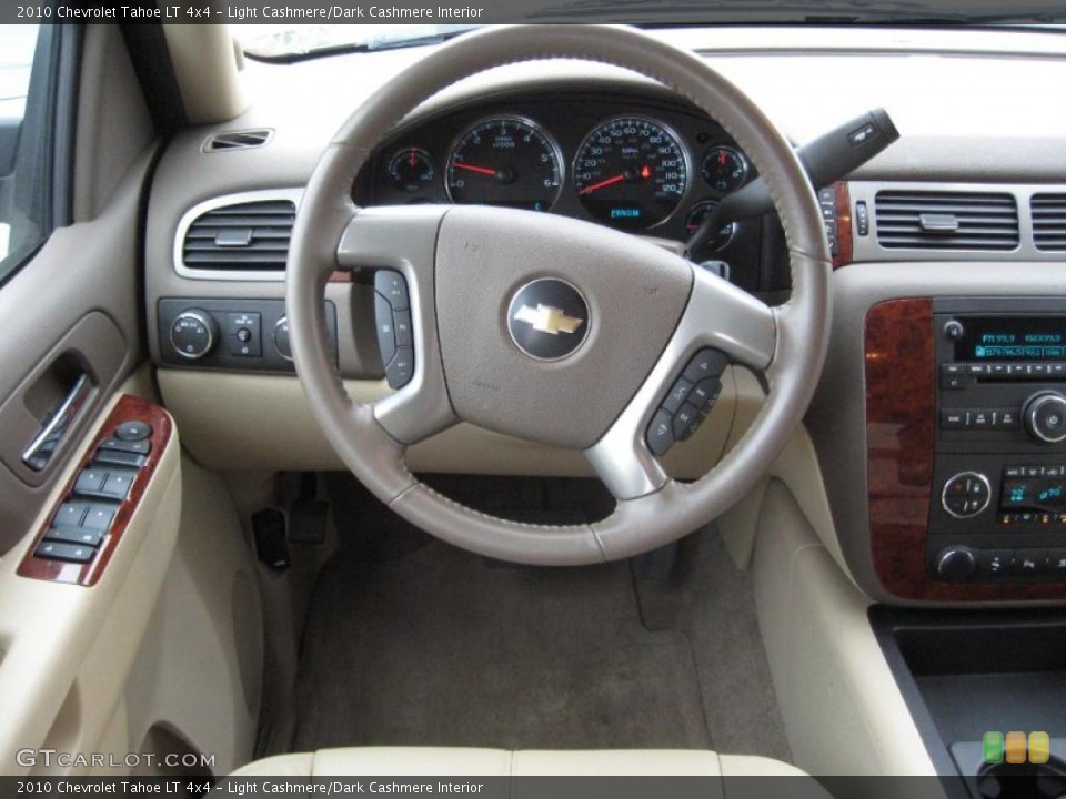 Light Cashmere/Dark Cashmere Interior Steering Wheel for the 2010 Chevrolet Tahoe LT 4x4 #39122218