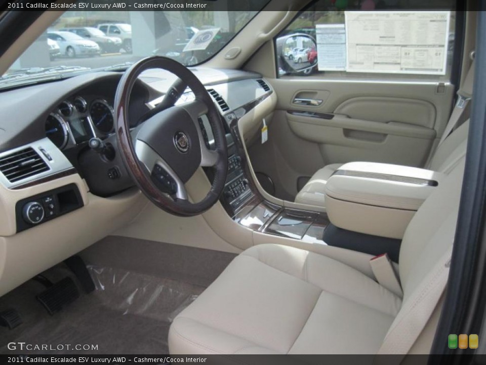 Cashmere/Cocoa Interior Prime Interior for the 2011 Cadillac Escalade ESV Luxury AWD #39122322