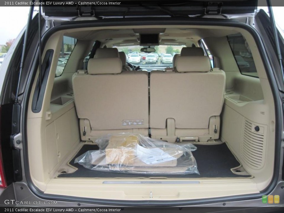 Cashmere/Cocoa Interior Trunk for the 2011 Cadillac Escalade ESV Luxury AWD #39122330