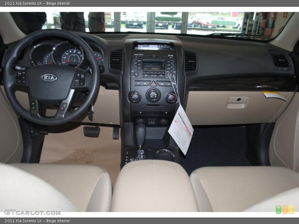 Beige Interior Dashboard for the 2011 Kia Sorento LX #39124975