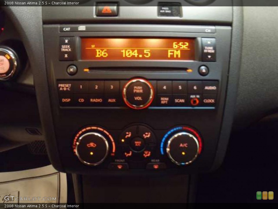 Charcoal Interior Controls for the 2008 Nissan Altima 2.5 S #39126713
