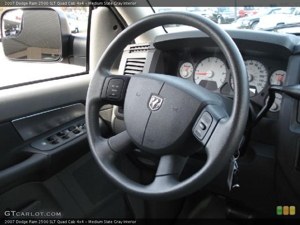 Medium Slate Gray Interior Steering Wheel for the 2007 Dodge Ram 2500 SLT Quad Cab 4x4 #39126987