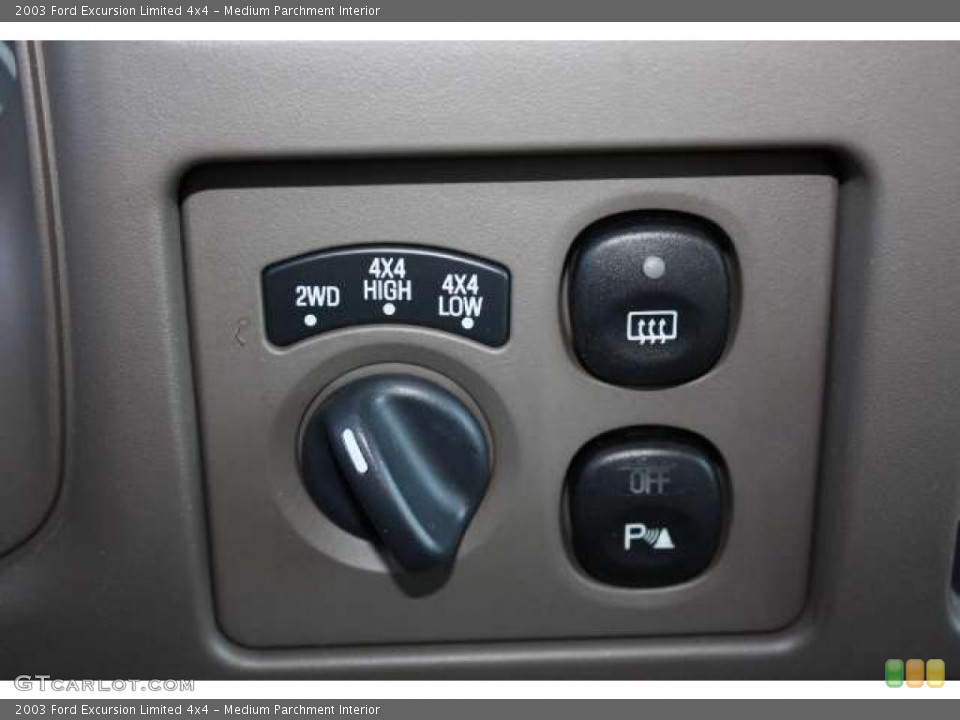 Medium Parchment Interior Controls for the 2003 Ford Excursion Limited 4x4 #39127243