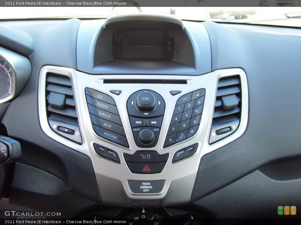 Charcoal Black/Blue Cloth Interior Controls for the 2011 Ford Fiesta SE Hatchback #39128675