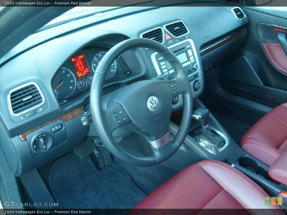 Premium Red 2009 Volkswagen Eos Interiors