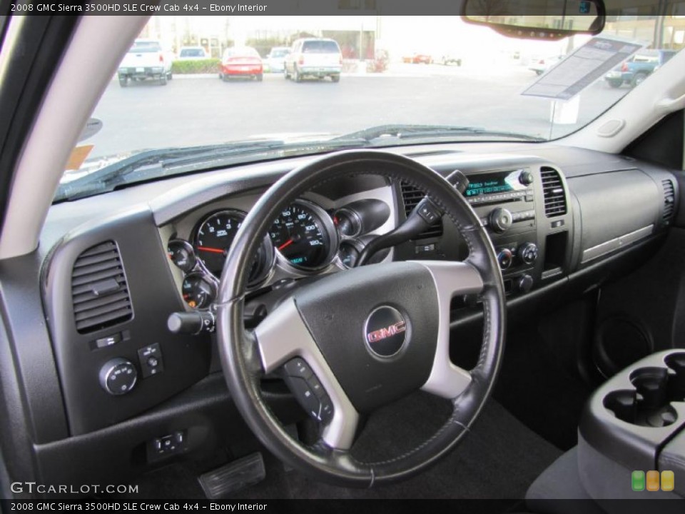 Ebony Interior Dashboard for the 2008 GMC Sierra 3500HD SLE Crew Cab 4x4 #39130071