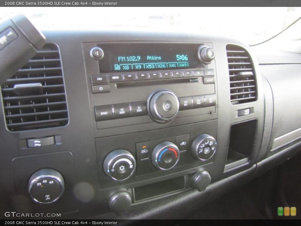 Ebony Interior Controls for the 2008 GMC Sierra 3500HD SLE Crew Cab 4x4 #39130103