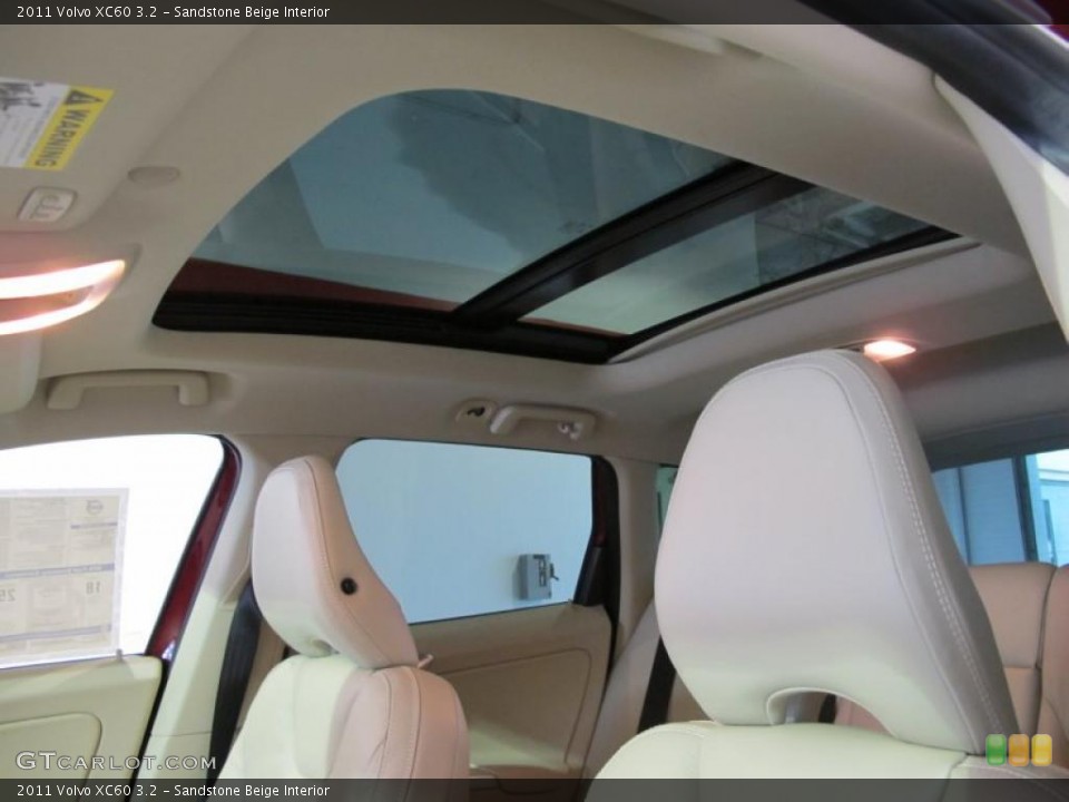 Sandstone Beige Interior Sunroof for the 2011 Volvo XC60 3.2 #39130115
