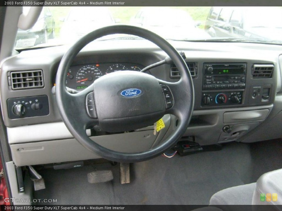 Medium Flint Interior Dashboard for the 2003 Ford F350 Super Duty XLT SuperCab 4x4 #39130327