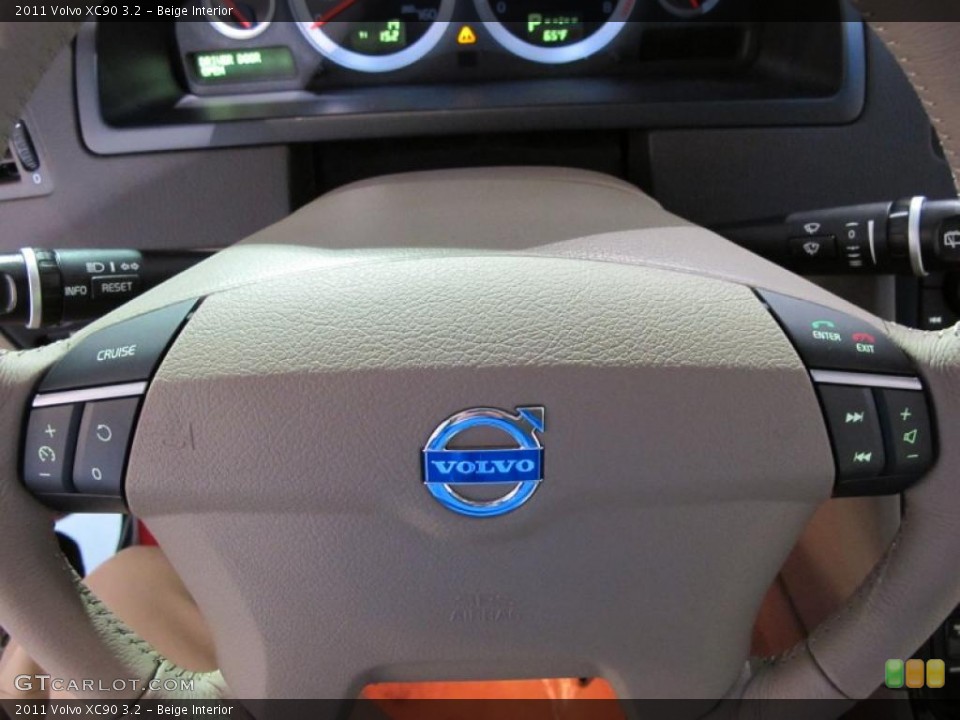 Beige Interior Steering Wheel for the 2011 Volvo XC90 3.2 #39130347
