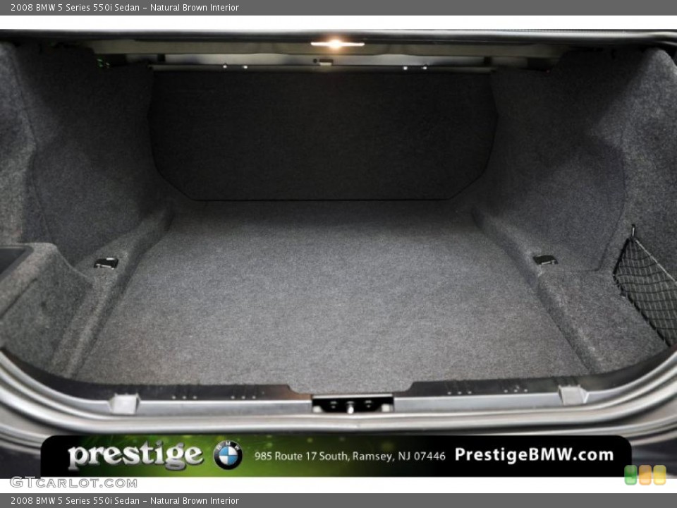 Natural Brown Interior Trunk for the 2008 BMW 5 Series 550i Sedan #39130599