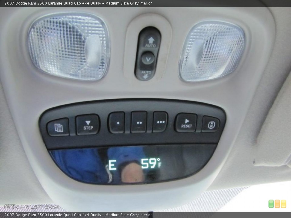 Medium Slate Gray Interior Controls for the 2007 Dodge Ram 3500 Laramie Quad Cab 4x4 Dually #39130639