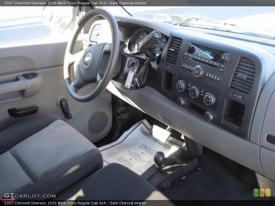 Dark Charcoal Interior Dashboard for the 2007 Chevrolet Silverado 1500 Work Truck Regular Cab 4x4 #39130915