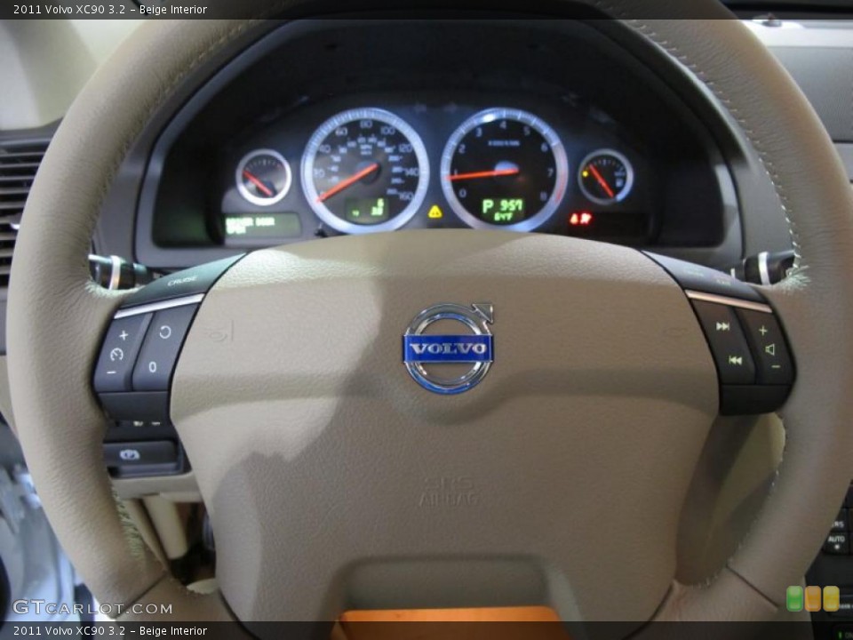 Beige Interior Steering Wheel for the 2011 Volvo XC90 3.2 #39130935