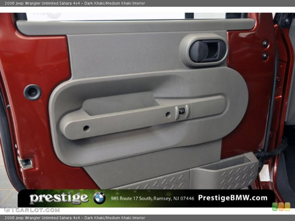 Dark Khaki/Medium Khaki Interior Door Panel for the 2008 Jeep Wrangler Unlimited Sahara 4x4 #39130983