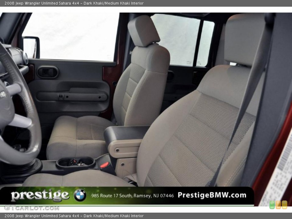 Dark Khaki/Medium Khaki Interior Photo for the 2008 Jeep Wrangler Unlimited Sahara 4x4 #39130995