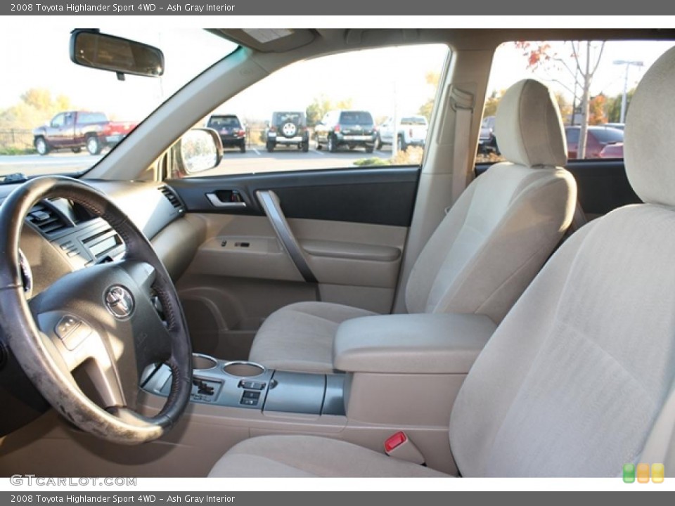 Ash Gray Interior Photo for the 2008 Toyota Highlander Sport 4WD #39131343