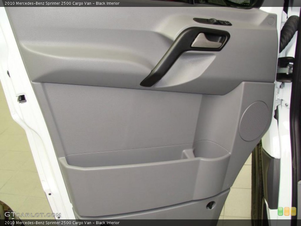 Black Interior Door Panel for the 2010 Mercedes-Benz Sprinter 2500 Cargo Van #39131411