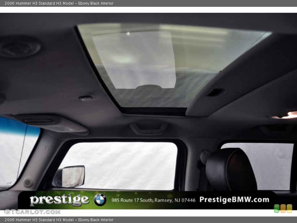 Ebony Black Interior Sunroof for the 2006 Hummer H3  #39131415