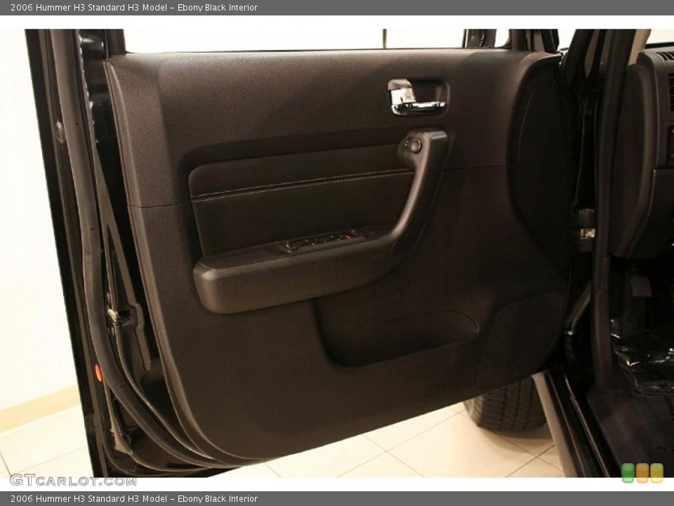 Ebony Black Interior Door Panel for the 2006 Hummer H3  #39131651
