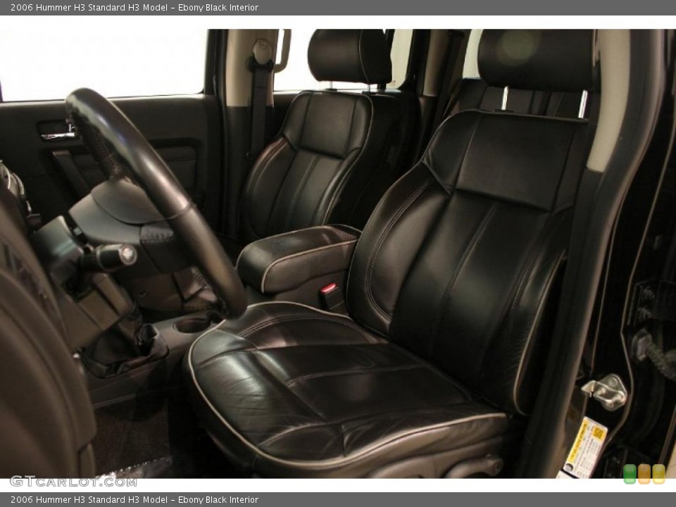 Ebony Black Interior Photo for the 2006 Hummer H3  #39131687