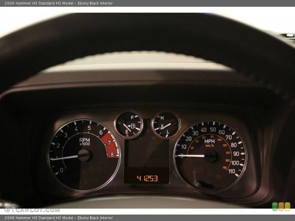 Ebony Black Interior Gauges for the 2006 Hummer H3  #39131731