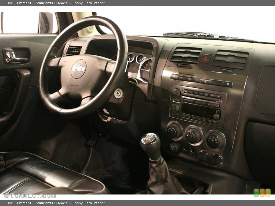 Ebony Black Interior Photo for the 2006 Hummer H3  #39131787