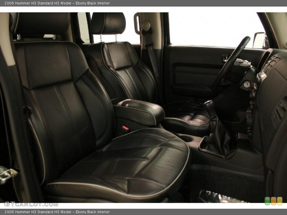 Ebony Black Interior Photo for the 2006 Hummer H3  #39131799