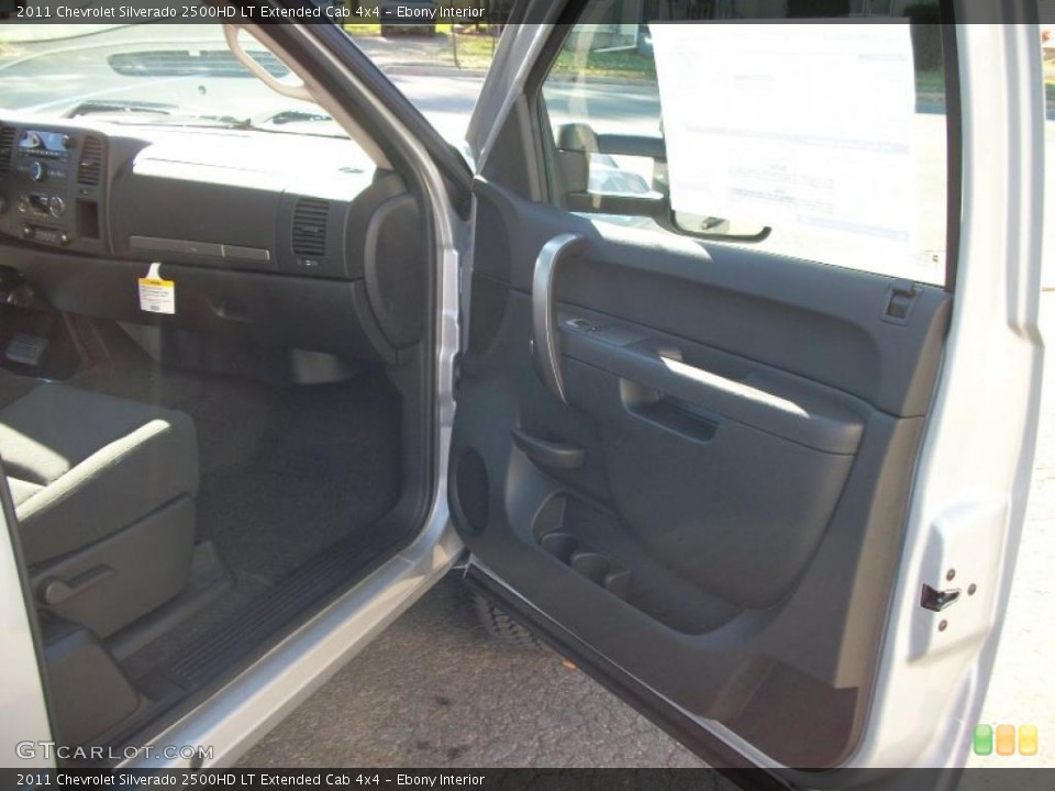 Ebony Interior Door Panel for the 2011 Chevrolet Silverado 2500HD LT Extended Cab 4x4 #39132655